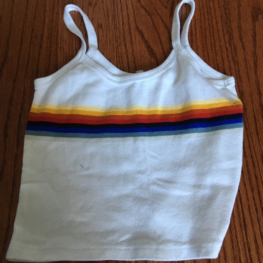 White tank with rainbow